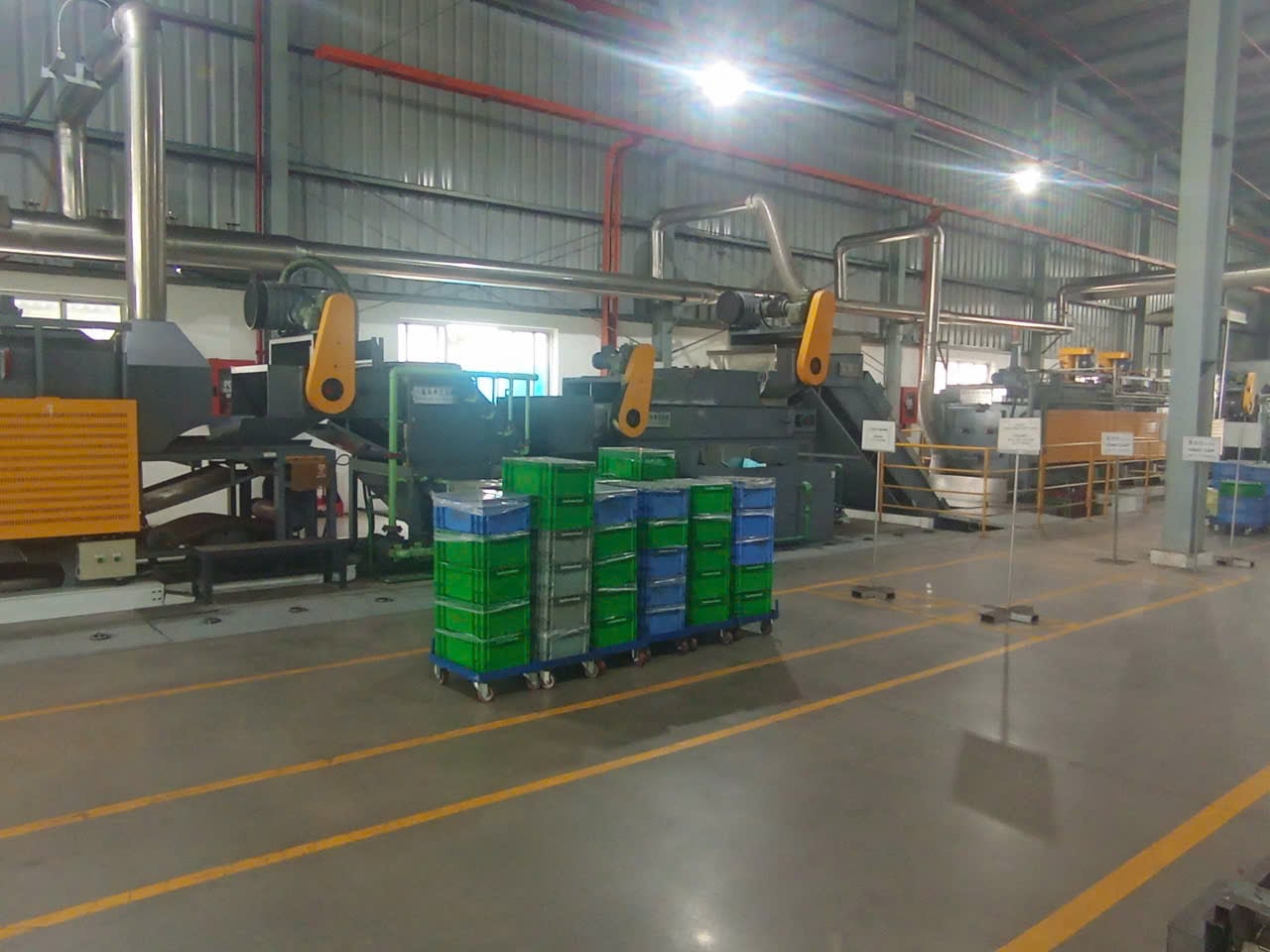 Continuous mesh belt heat treatment line (1)